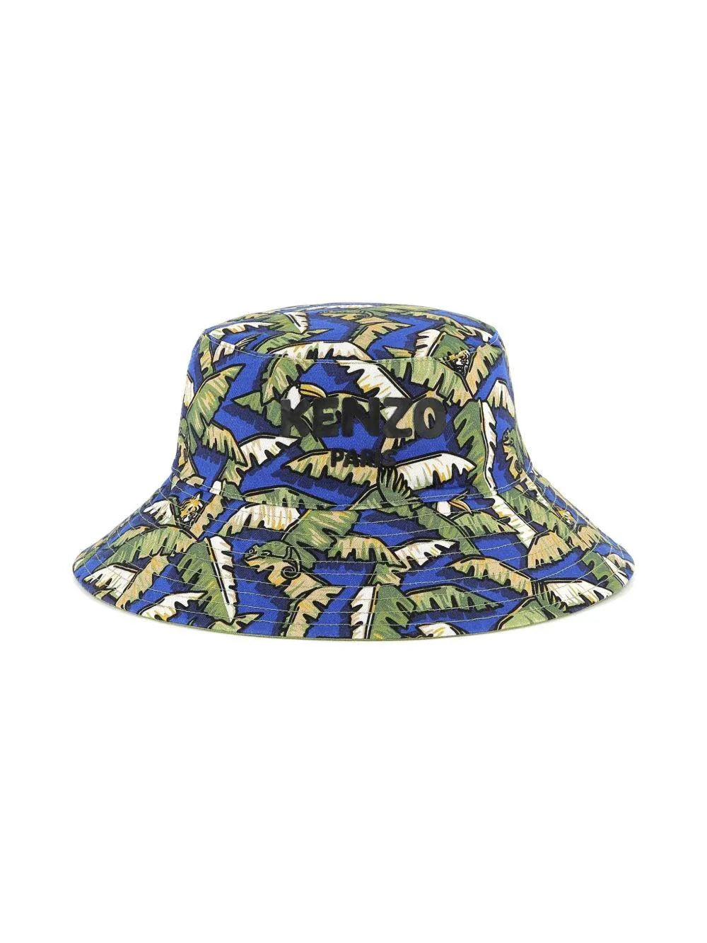 Cappello pescatore con fantasia palme reversibile - Preludio Moda