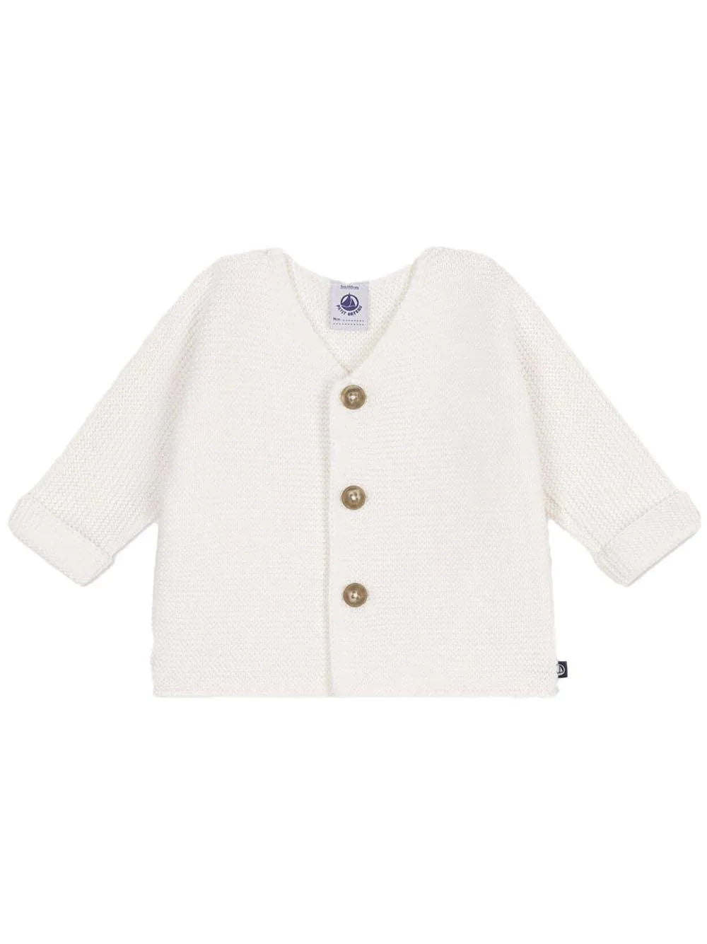 Cardigan bianco neonato in maglia - Preludio Moda