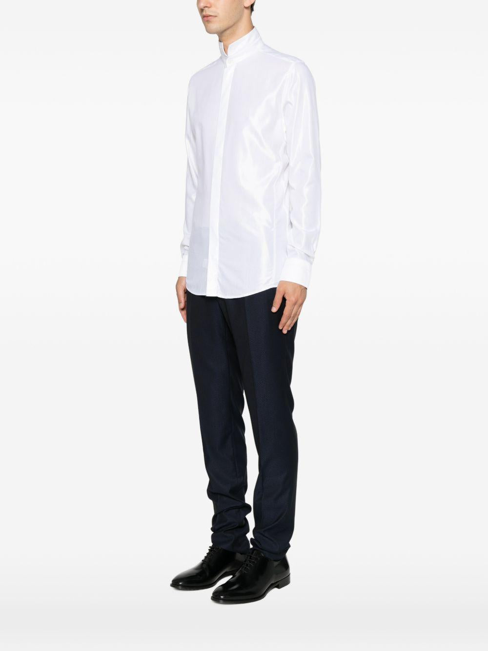 90 Camicia B.ca C/diplomatico C/ricamo B4CER45U0CP136 90 CARLO PIGNATELLI