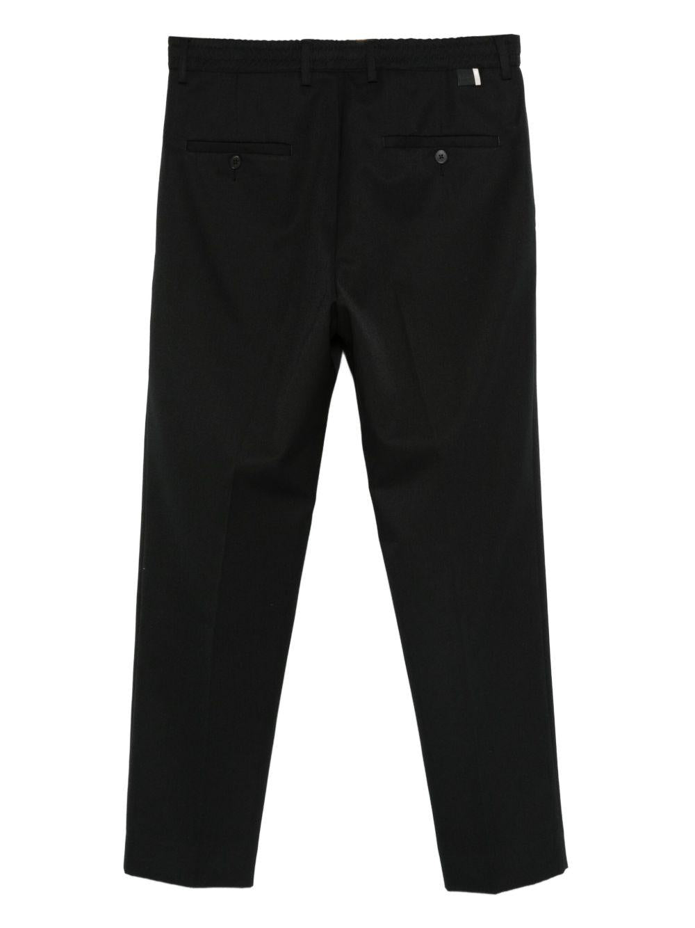 Pantaloni Neri Plissettati con Tasche L1PFW25266942 D001 LOW BRAND