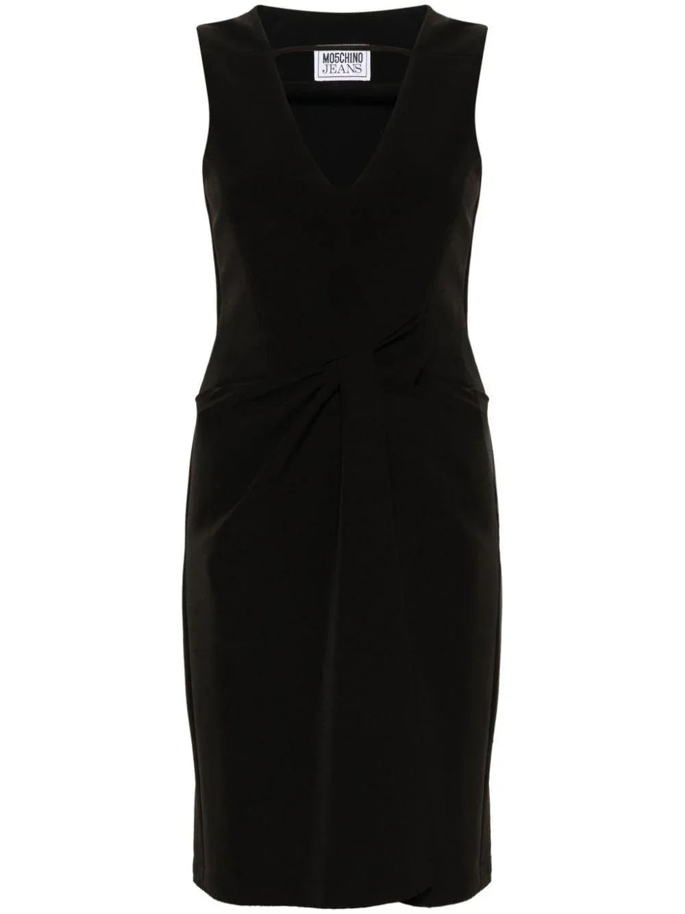 Abito nero con arricciatura - Preludio Moda