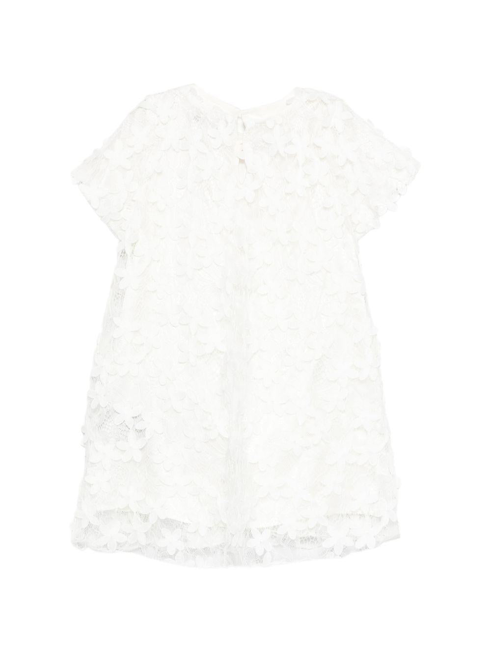 Abito smanicato con volant BY1D51U0263 100 BALMAIN KIDS