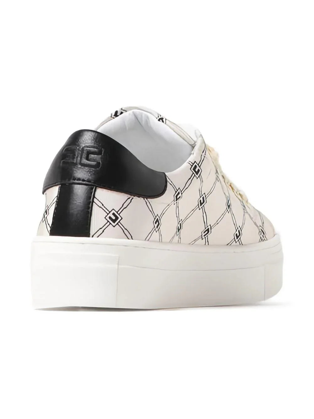 Sneakers crema logo all-over - Preludio Moda