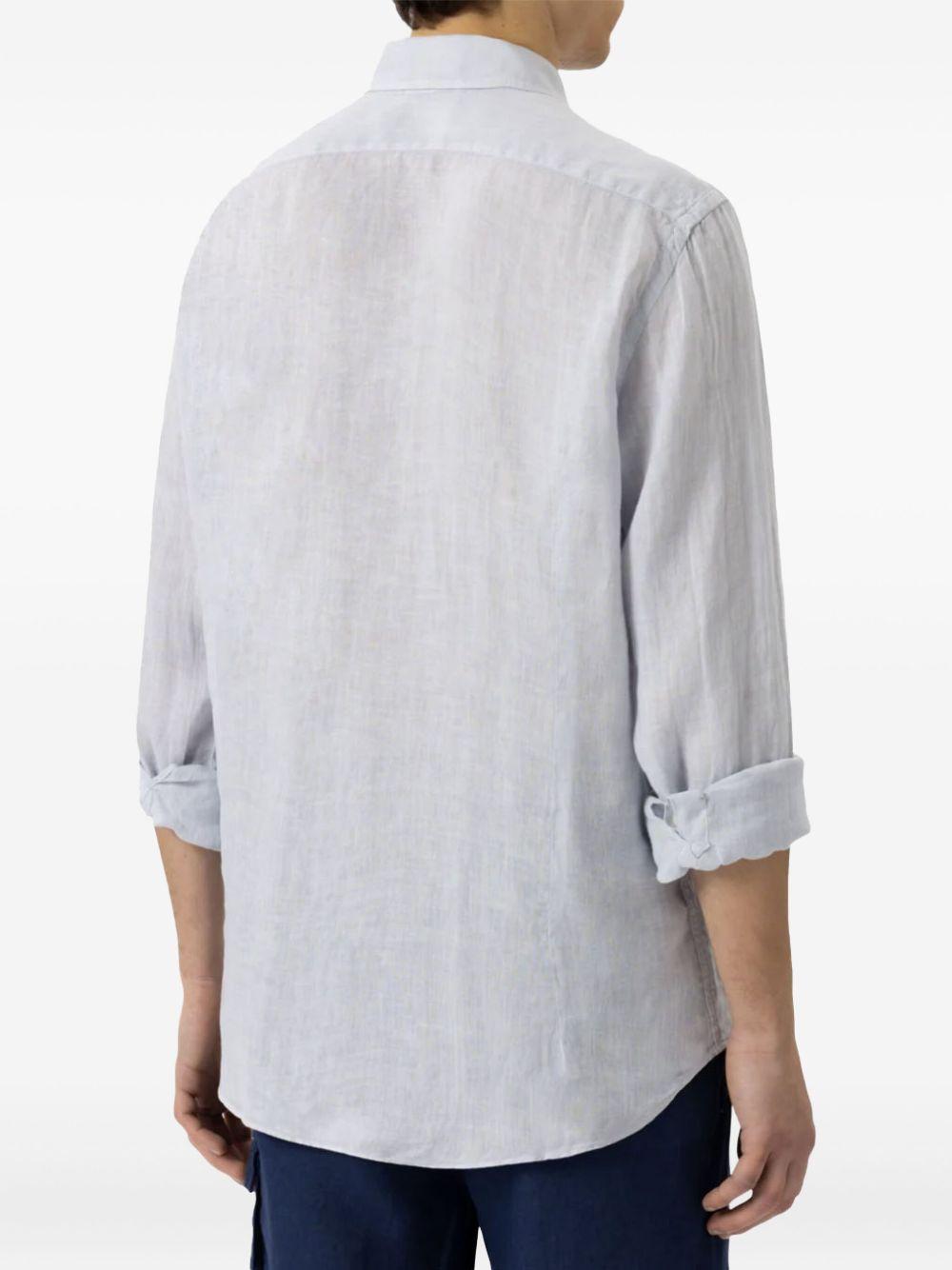 Camicia Pamplona in lino grigio pietra
