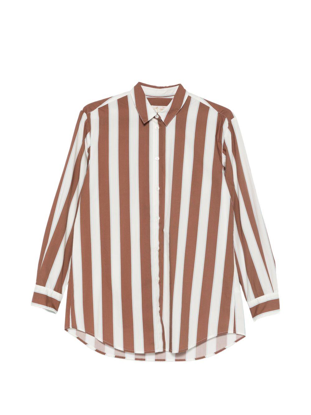 Camicia a righe con colletto classico BRIG001 01418L MC2 SAINT BARTH