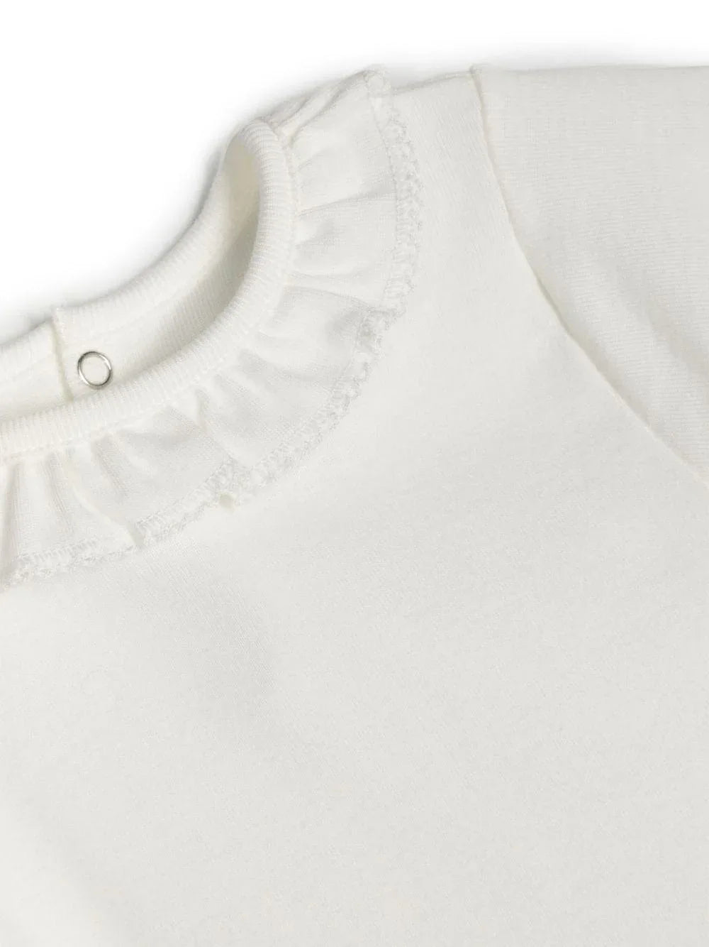 Body bianco colletto ruches - Preludio Moda