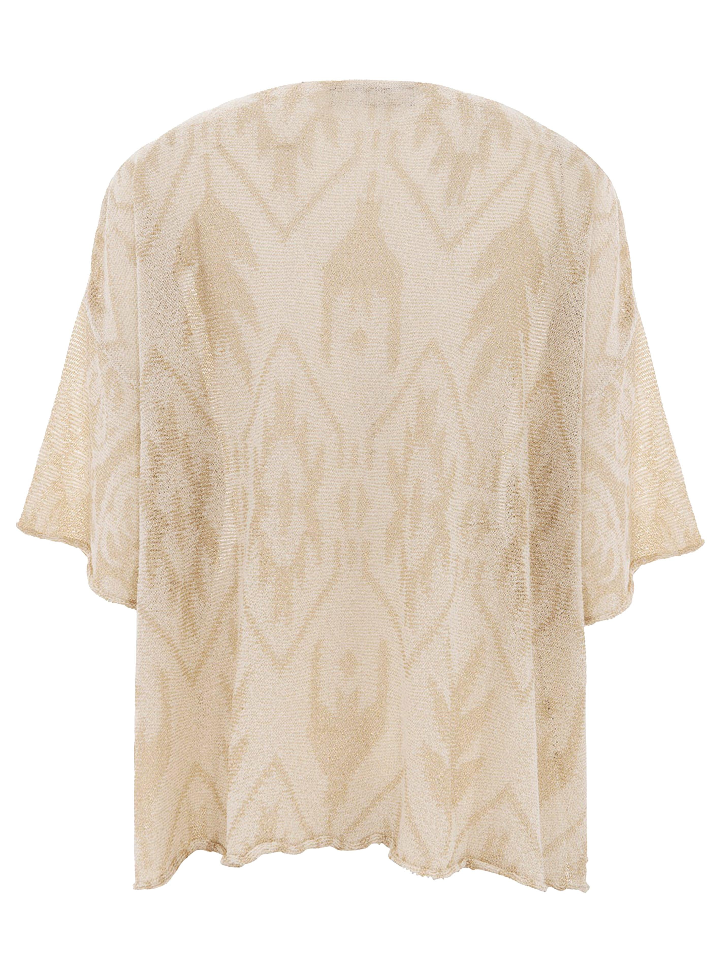 Maglia panna fantasia MGKD05040 PANNA AKEP