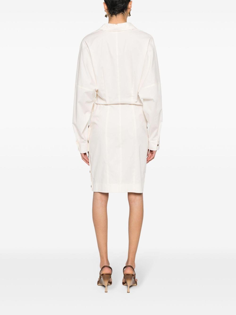 Abito bianco bottoni laterali A04412120 0003 PHILOSOPHY DONNA