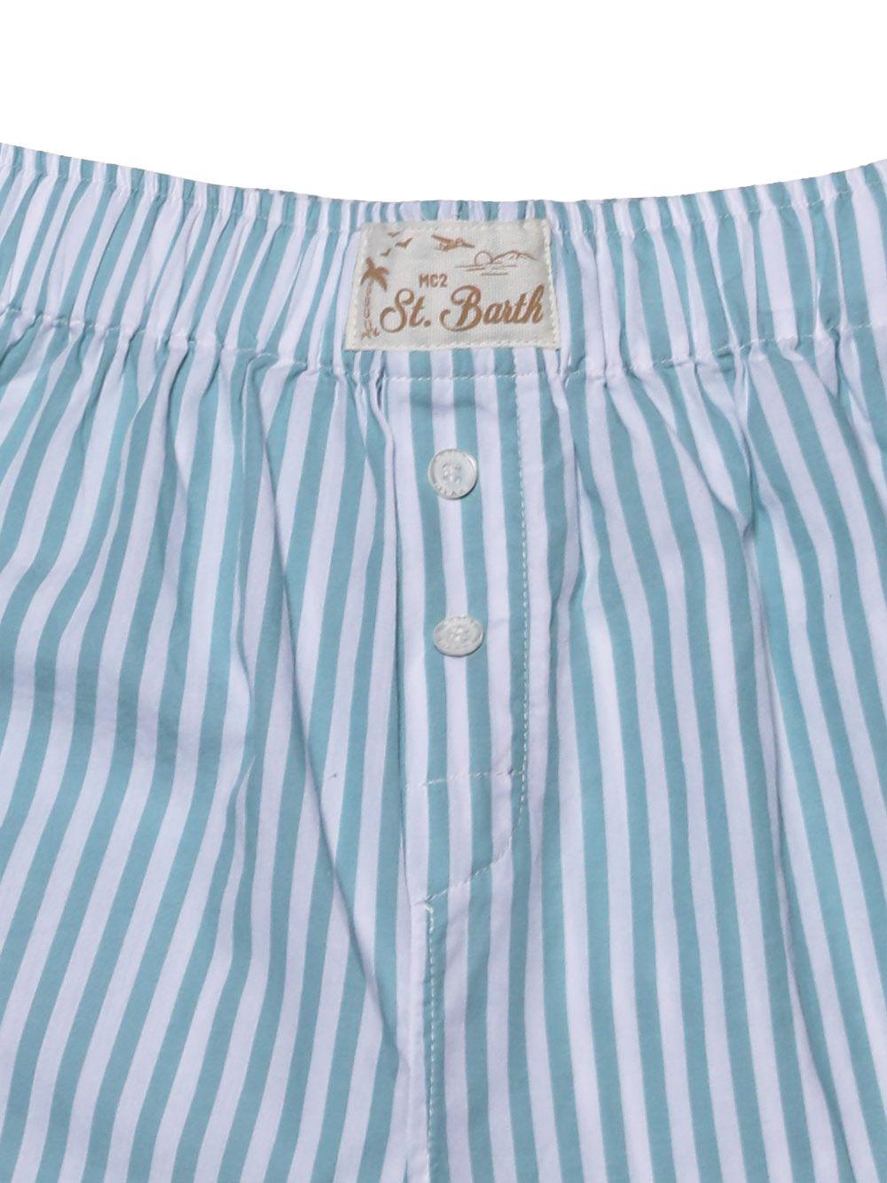 Shorts a righe con bottoncini BXY002 00722L MC2 SAINT BARTH