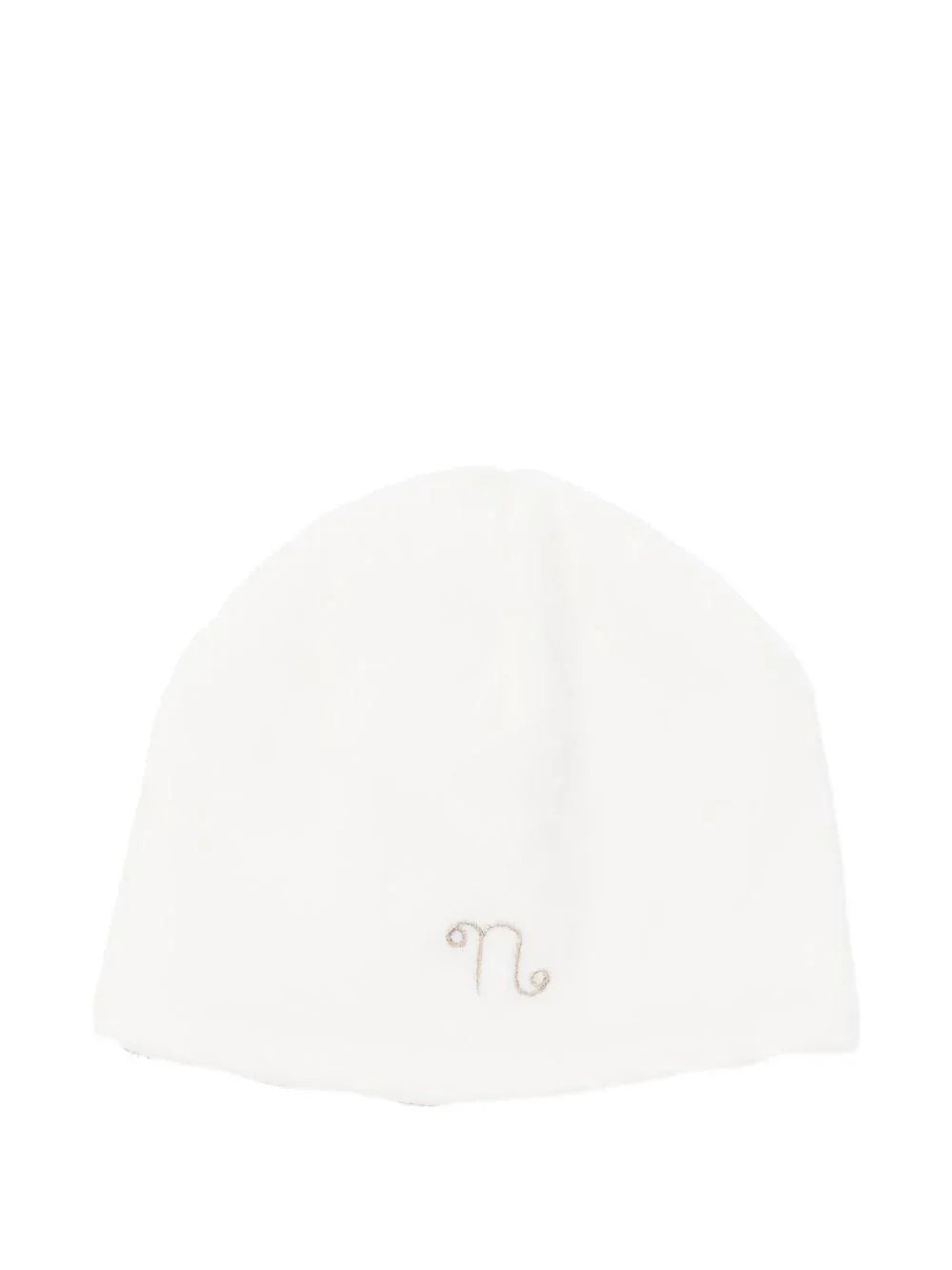 Berretto bianco con ricamo - Preludio Moda