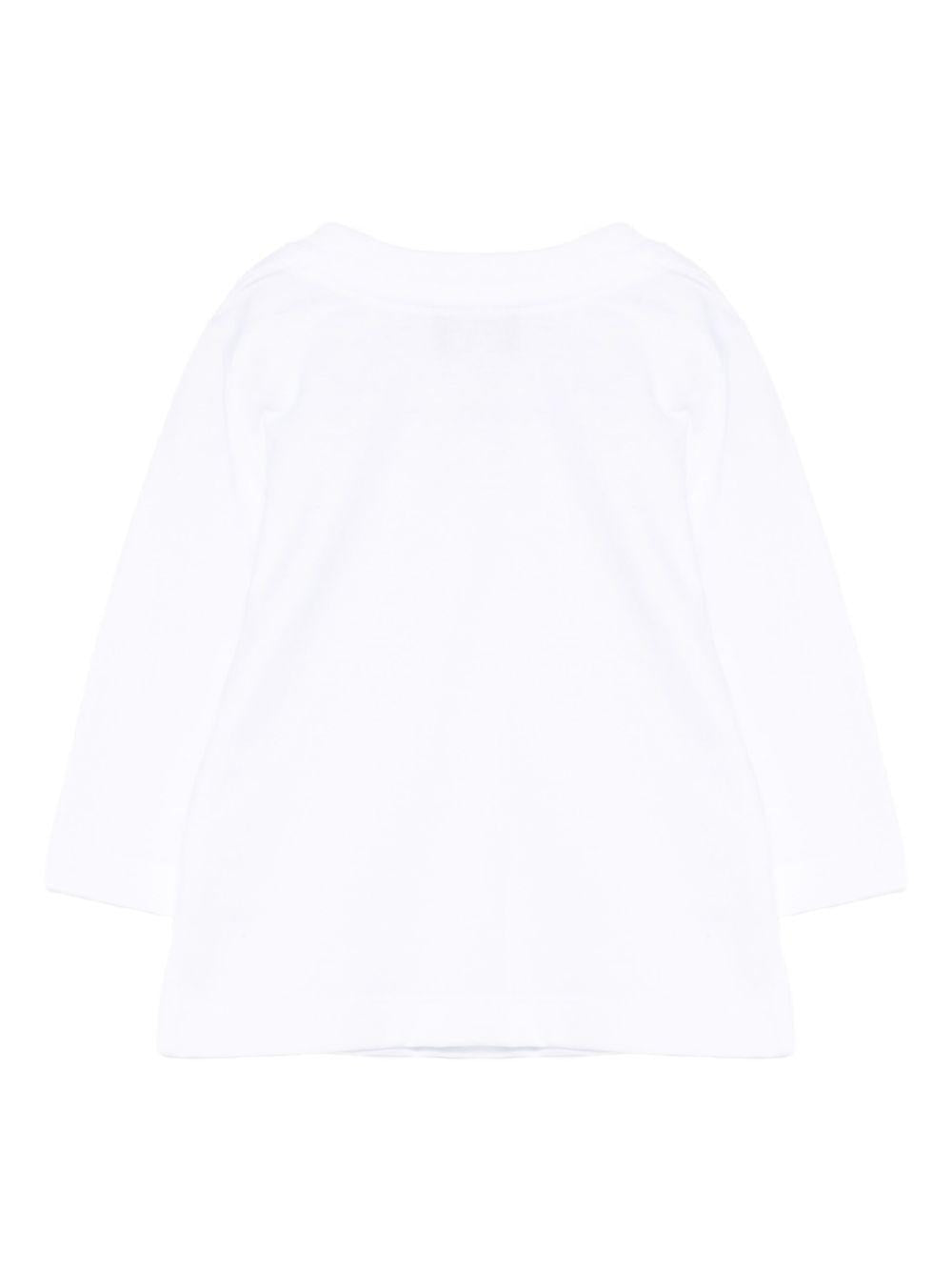 T-shirt a Maniche Lunghe con Logo DQ3108D004G DQ100 DSQUARED KIDS