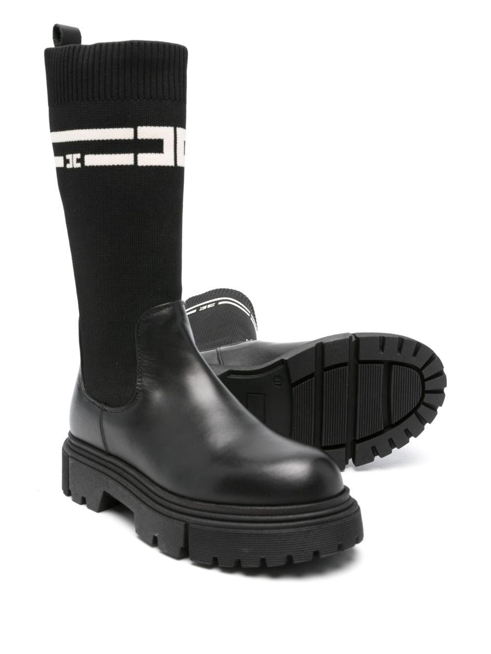 Stivali con Punta Tonda e Suola in Gomma F4A6E04271316 930 ELISABETTA FRANCHI KIDS