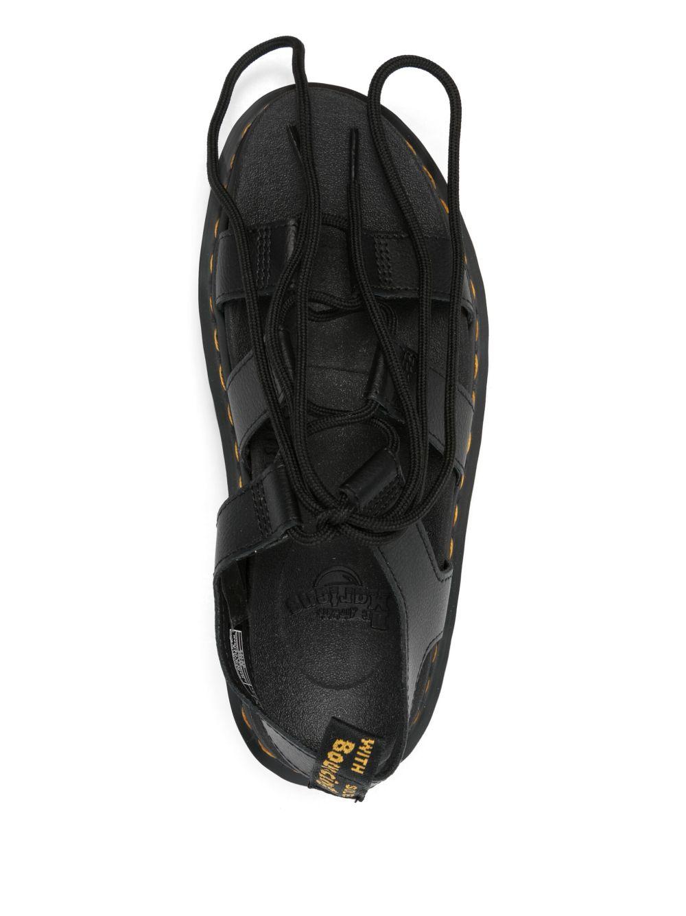 Sandalo Nartilla nero con lacci gladiatore 31617 001 DR.MARTENS