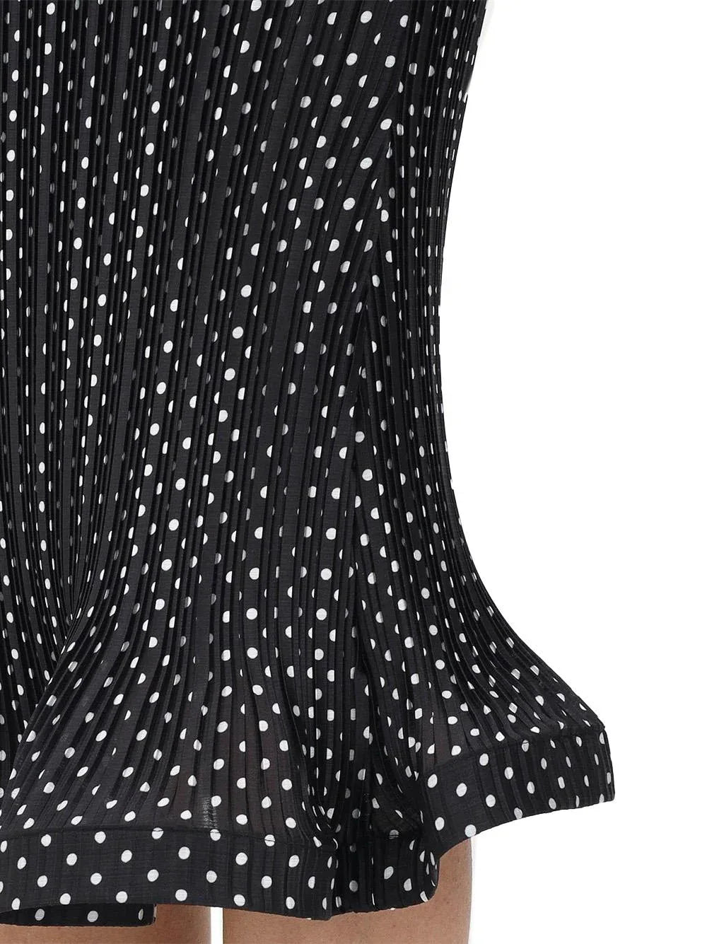 Gonna a campana nera con fantasia pois all-over - Preludio Moda