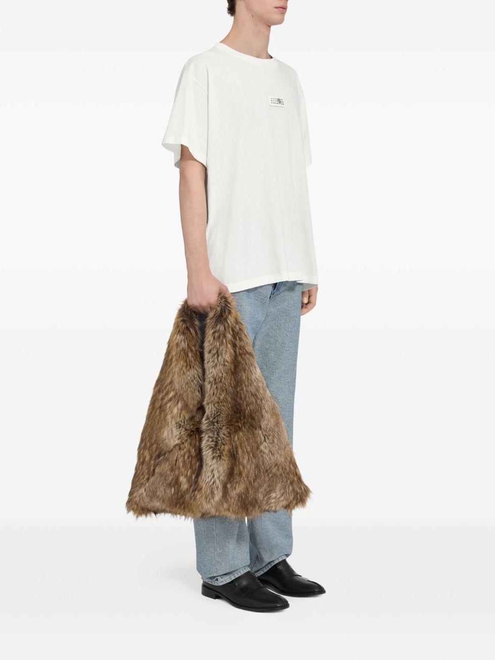 T-shirt in cotone girocollo SH0GC0032M20170 101 MM6 MAISON MARGIELA