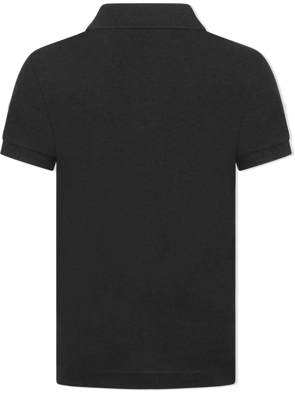 Polo nera logo ricamo PJ2909 031 LACOSTE KIDS