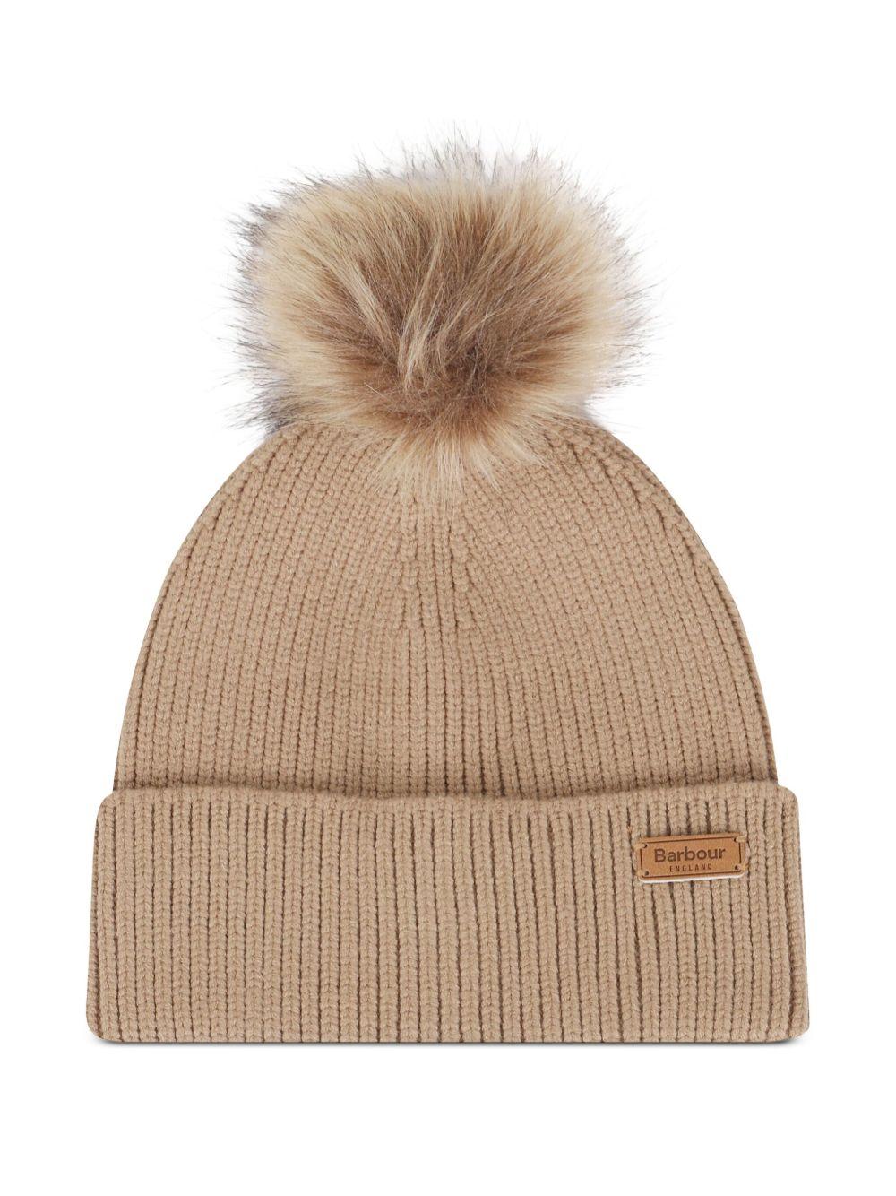 Set Sciarpa e Berretto con Pompon in Maglia Tartan LGS0054 BE31 BARBOUR