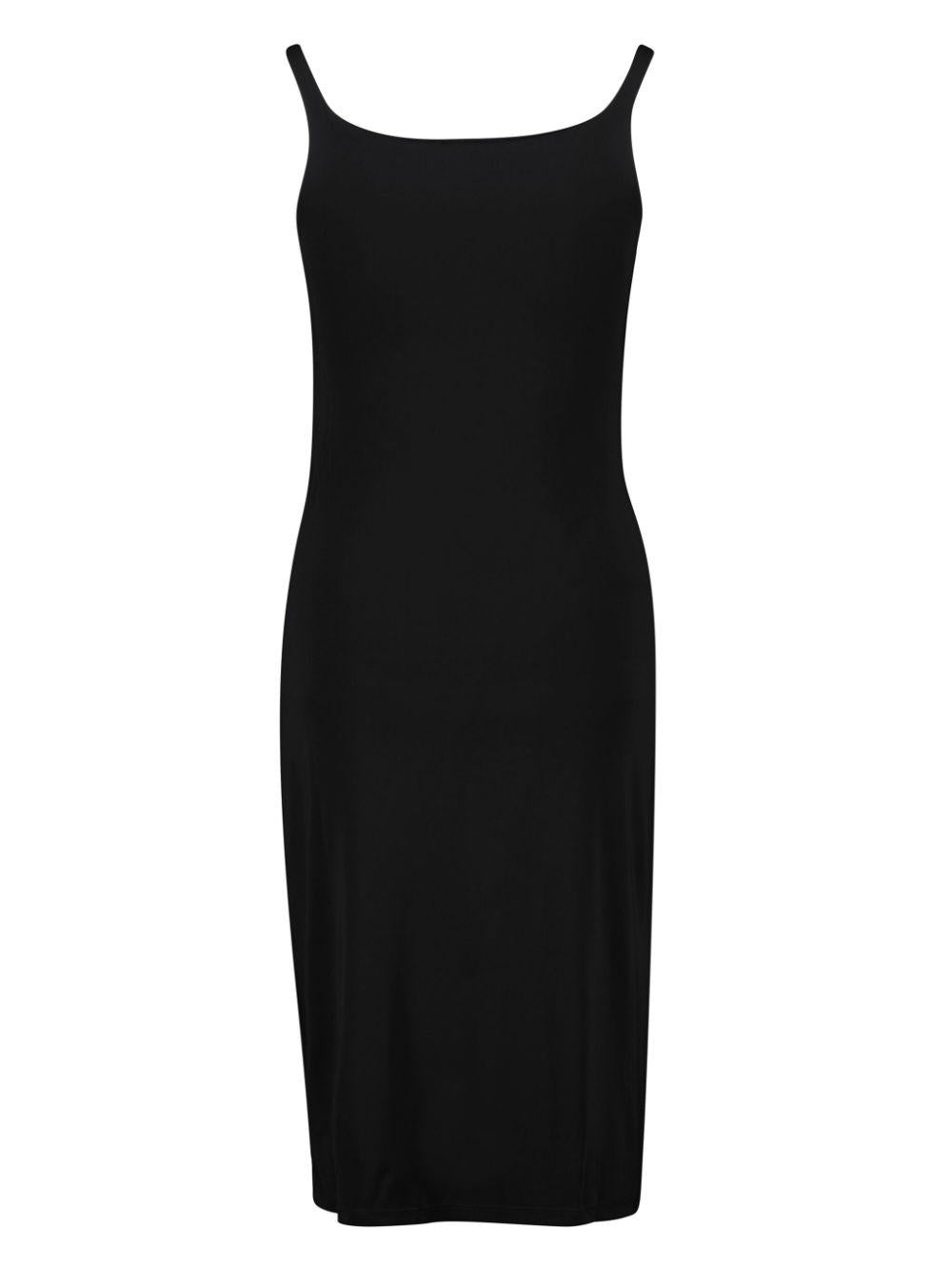 Abito nero drappeggiato 24AJRO856VI0386 P001 RABANNE