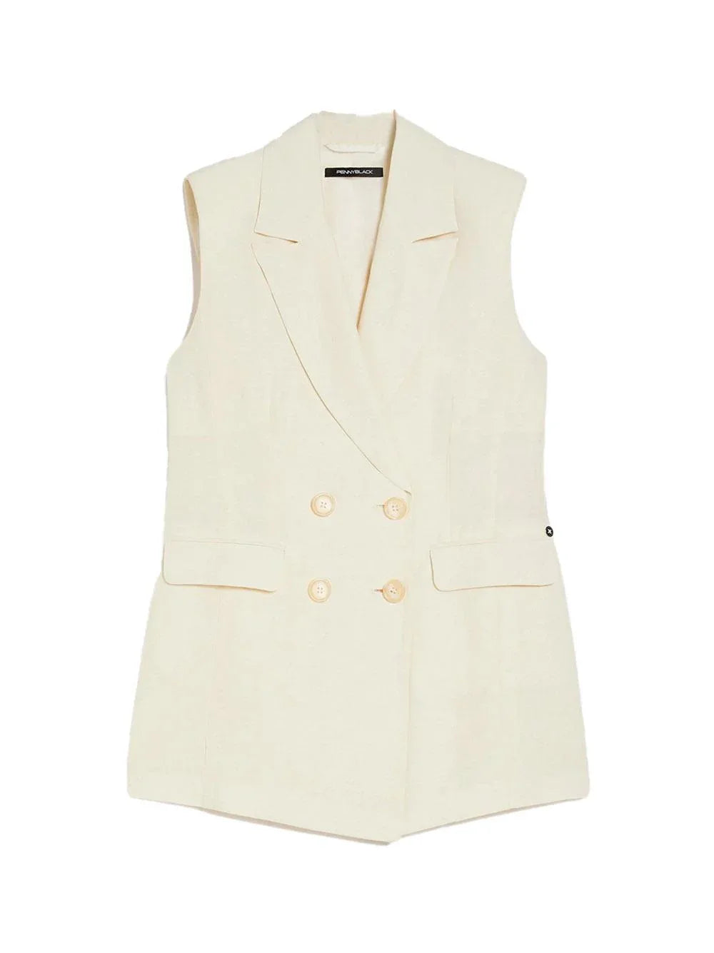 Gilet Cris avorio doppiopetto - Preludio Moda