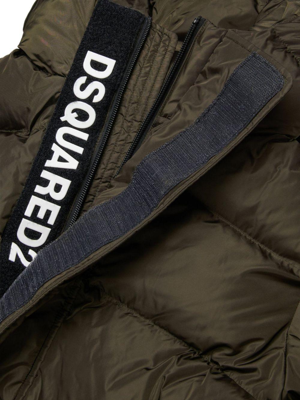 Giacca con Cappuccio e Logo DQ1090D00BN DQ518 DSQUARED KIDS