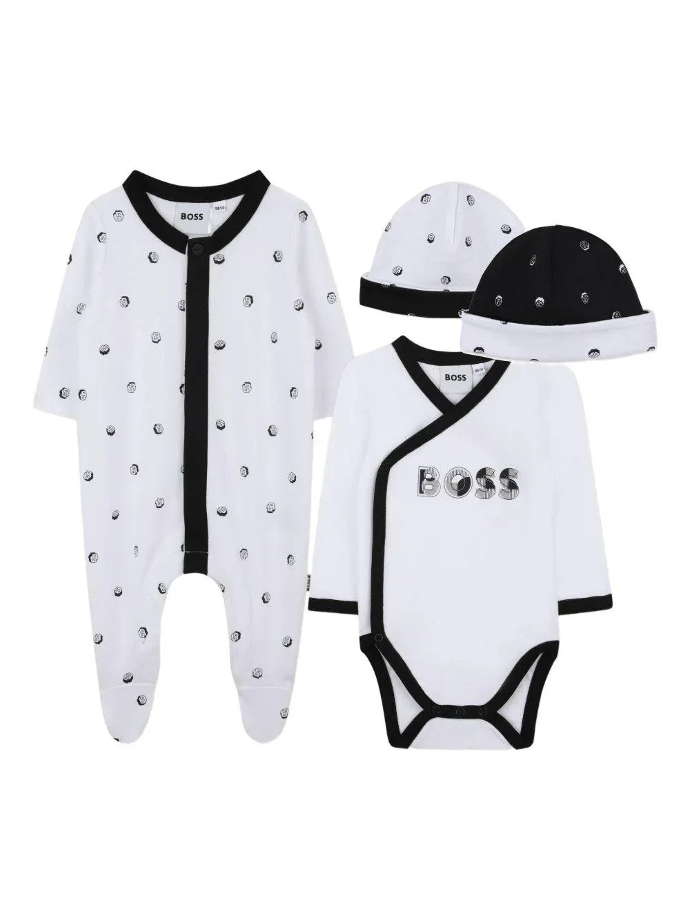 Tutina a Pois BOSS Kidswear con Cappelli Set 4 Pezzi - Preludio Moda