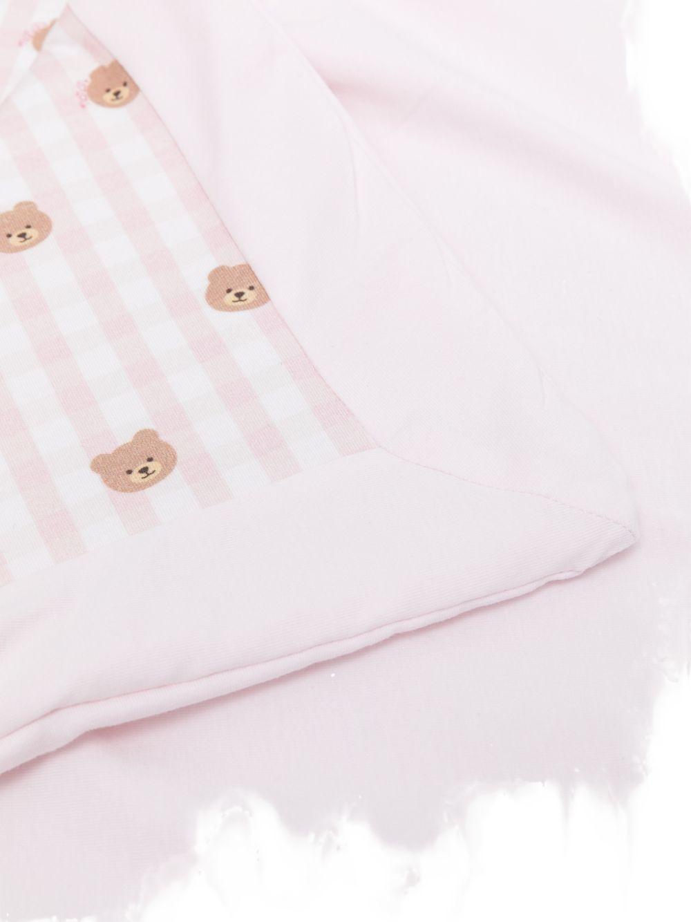 Copertina in cotone stampa orsi E26022 ROSA NANAN KIDS