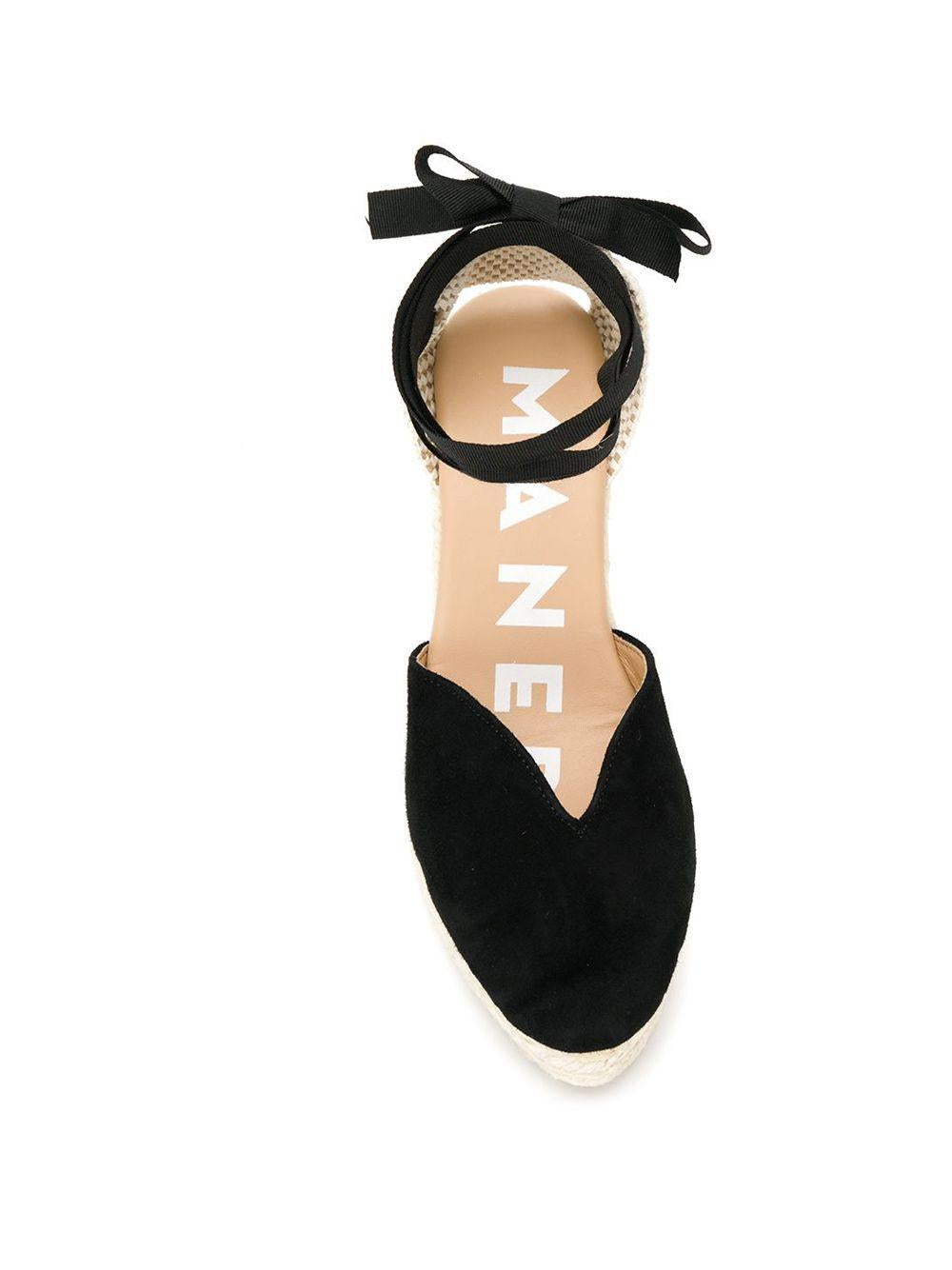 Espadrillas Hamptons heart nero scamosciato K10WH BLACK MANEBI