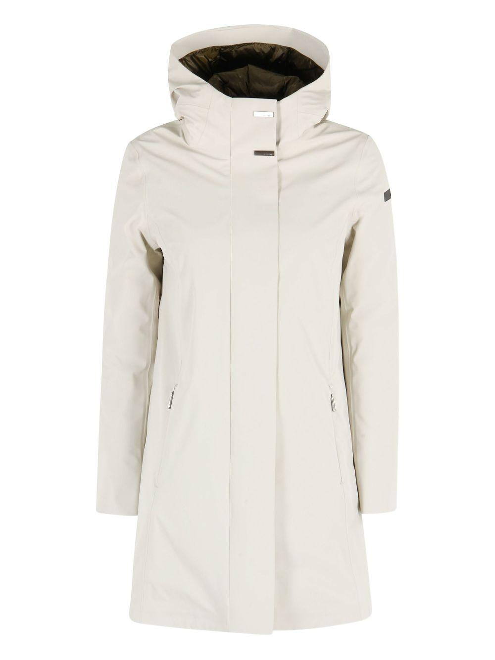 Cappotto crema Montecristo con cappuccio e zip W25511 32 RRD