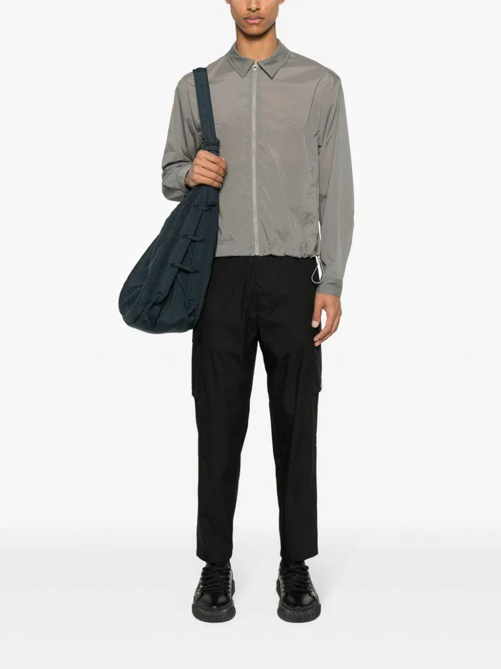 Pantalone Combo nero cargo crop - Preludio Moda