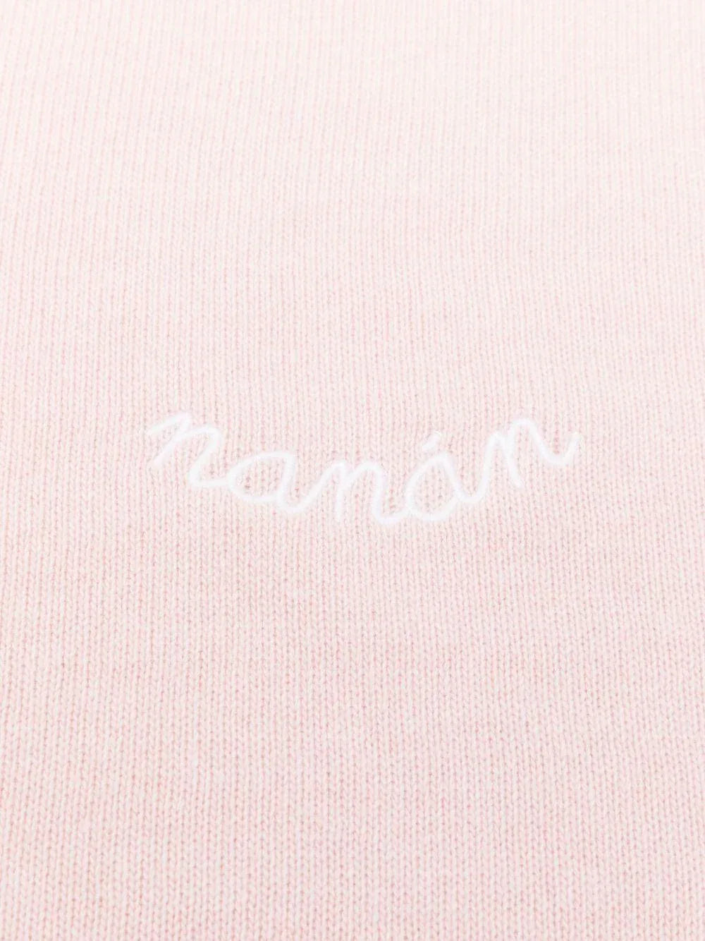 Sciarpa rosa chiaro con logo ricamato - Preludio Moda