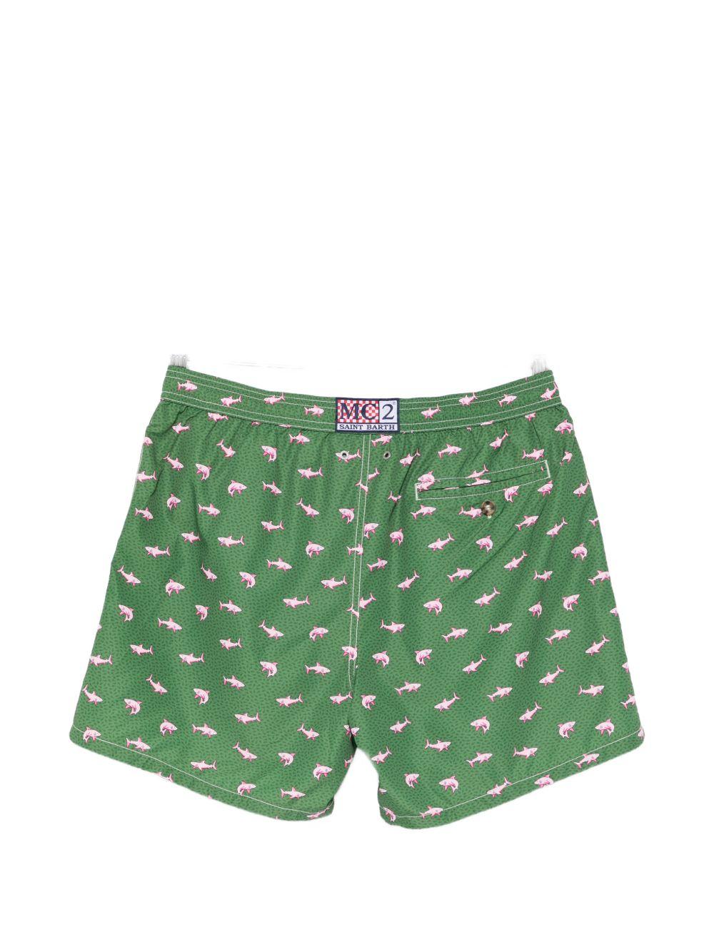 Costume boxer con stampa squali LIG0003 02149L MC2 SAINT BARTH