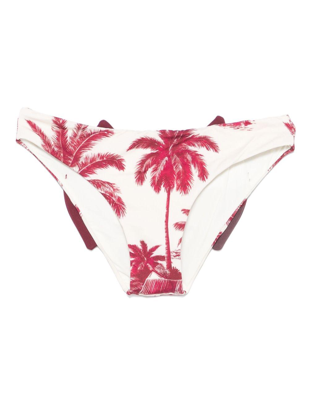 Costume slip madame fantasia palme bordeaux e fiocco