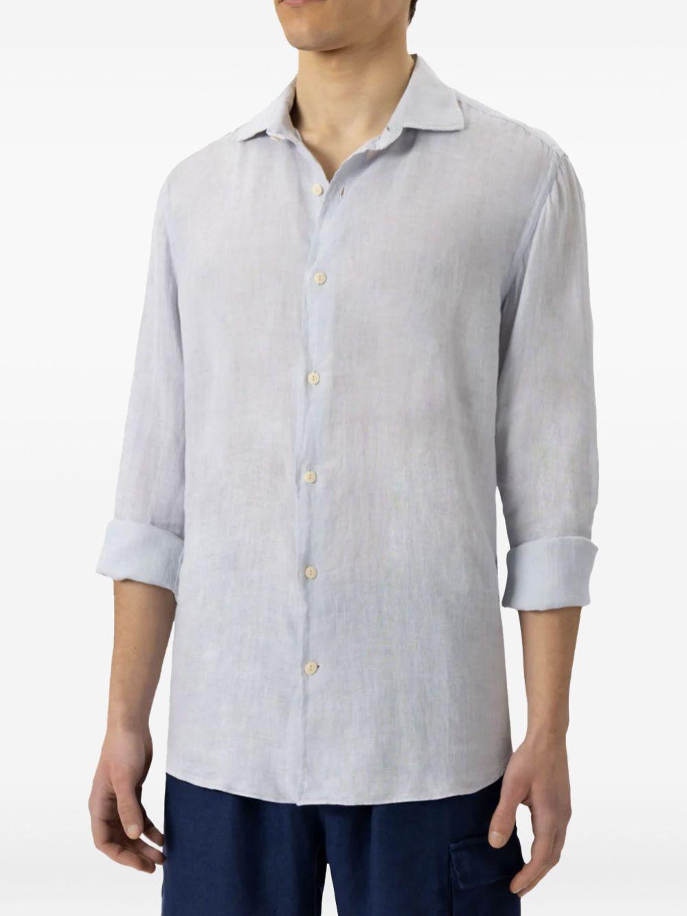 Camicia Pamplona in lino grigio pietra