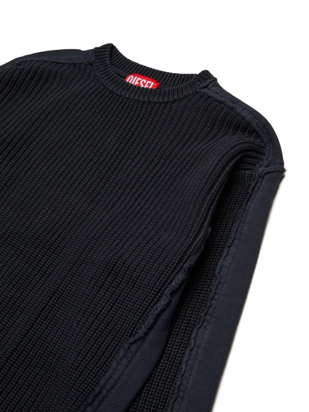 Maglione a Maniche Lunghe con Logo Stampato J024340GHAN K900 DIESEL KIDS
