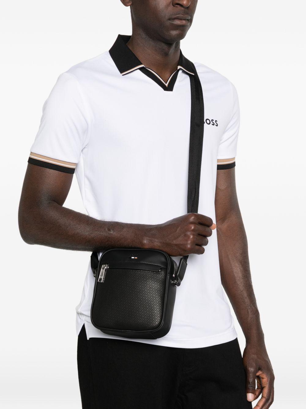 Borsa a tracolla con zip frontale 50563096 001 BOSS