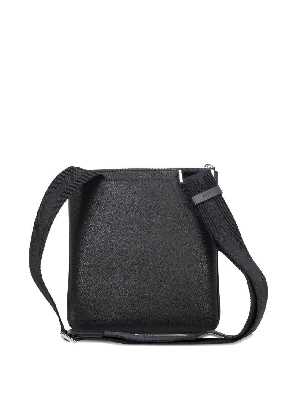 Borsa a tracolla con zip frontale 50558444 001 BOSS