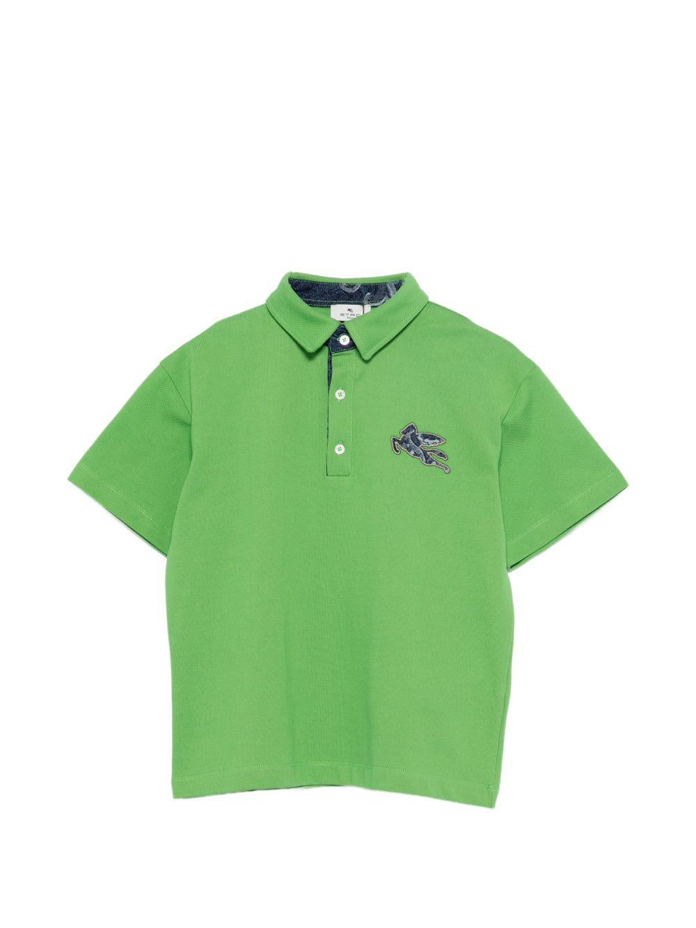 Polo in cotone con ricamo GY8P01Z0022 773 ETRO KIDS