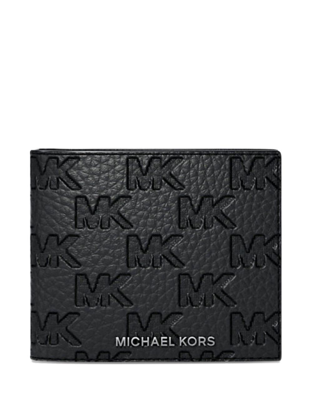 Portafoglio bifold con logo embossed 39S6LHDF2L 001 MICHAEL KORS