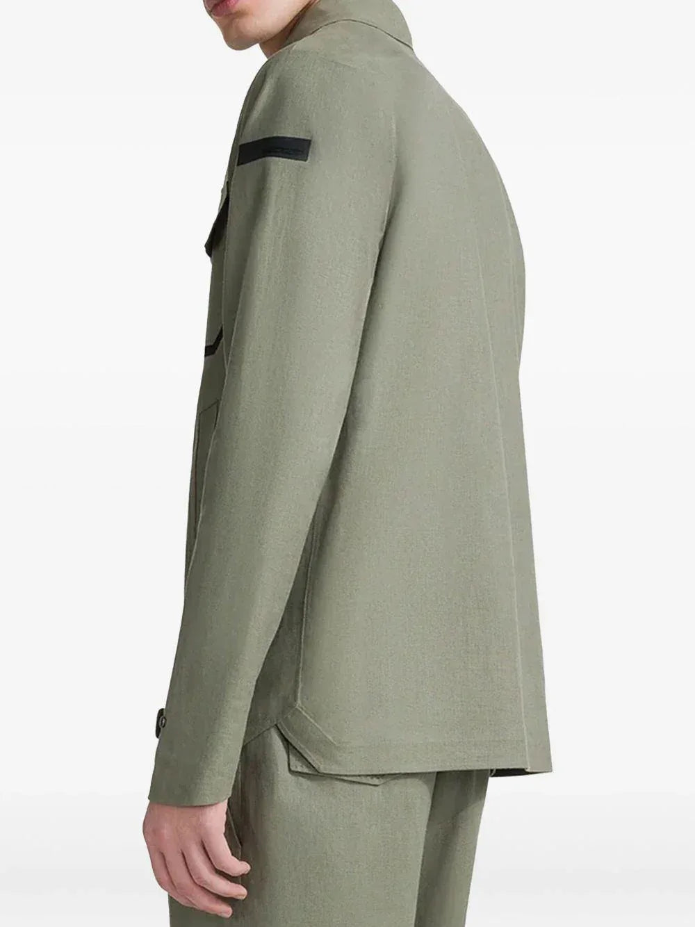 Terzilino Overshirt Jkt verde salvia lino - Preludio Moda