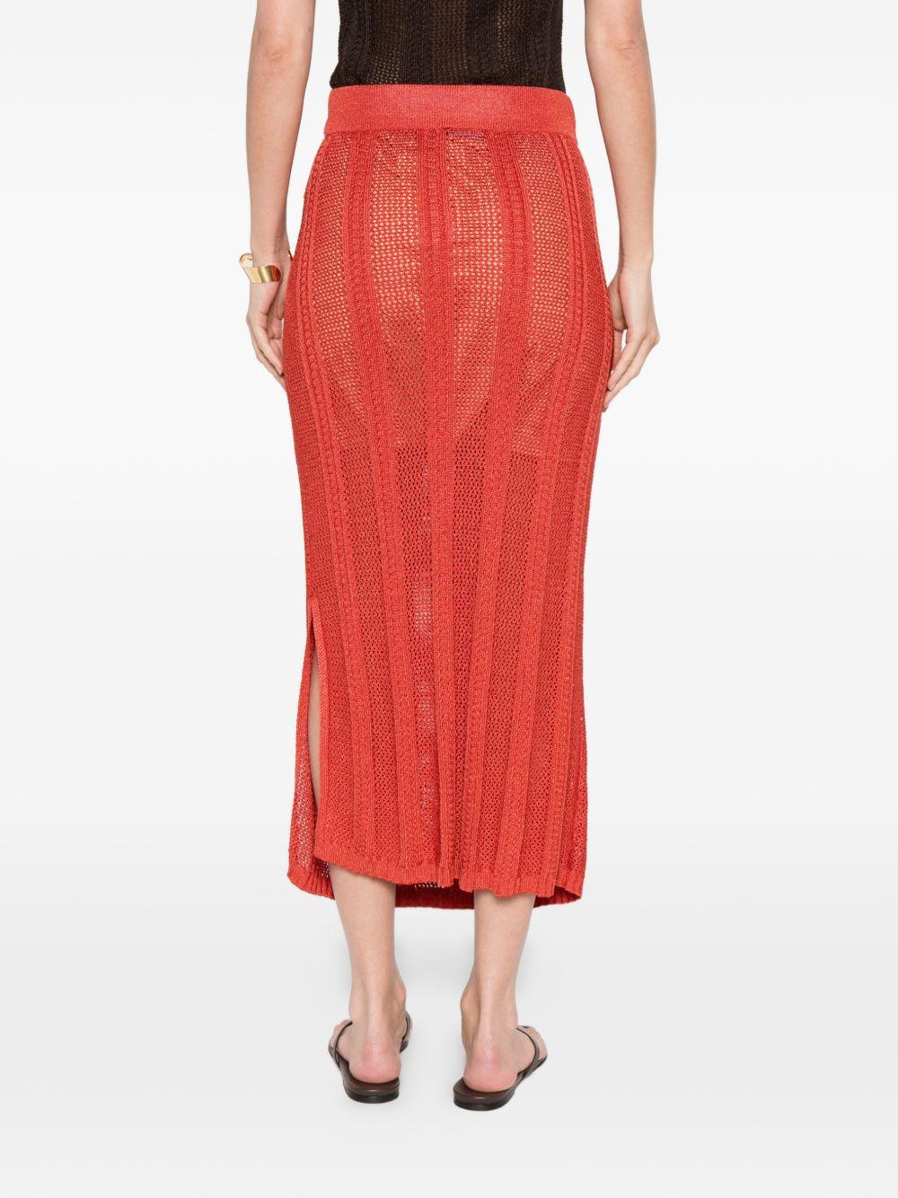 Gonna lunga in maglia a coste 2611301013200 003 PENNY BLACK