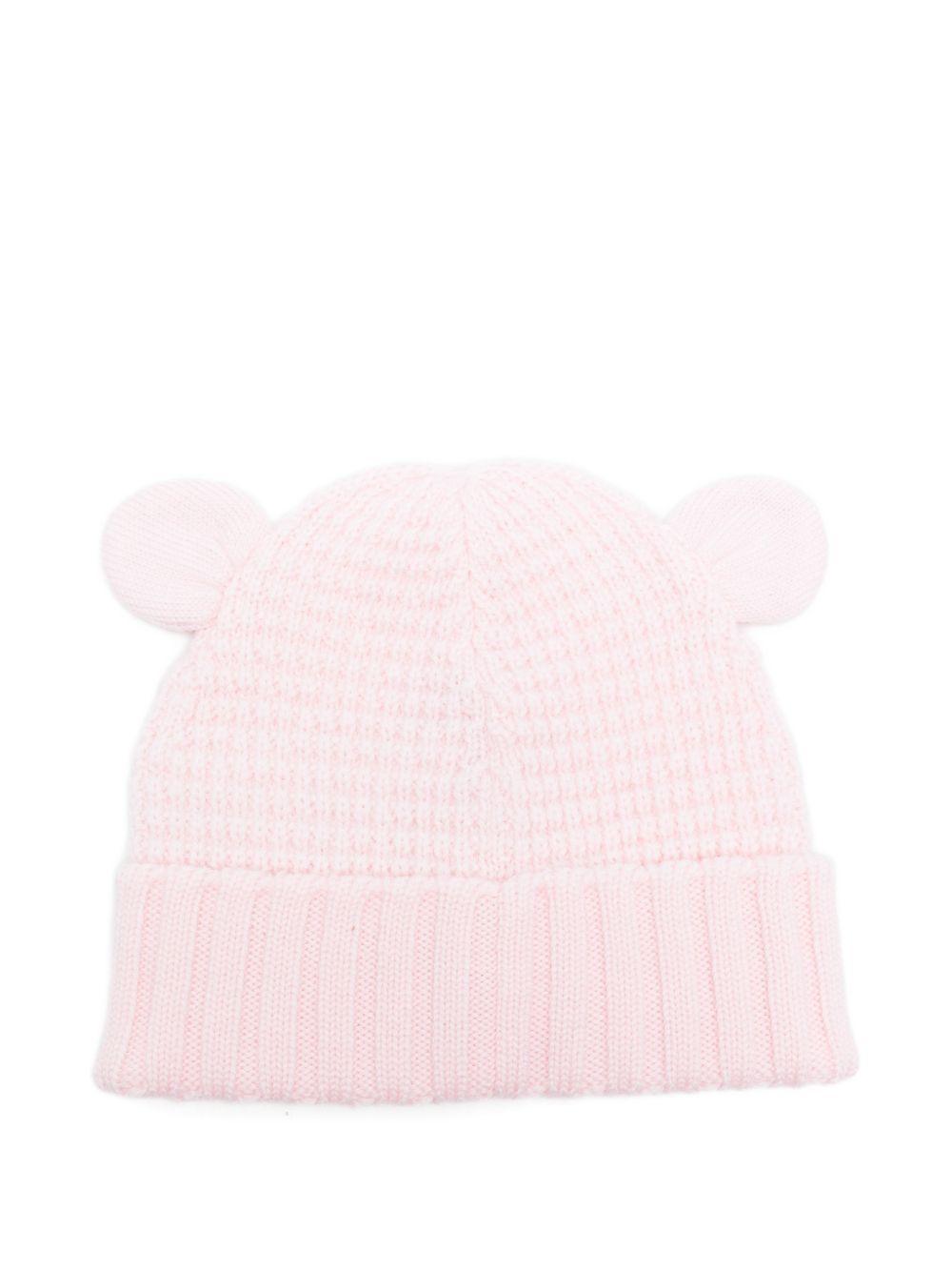 Berretto in lana con orecchie L19513B00005M1131 506 MONCLER KIDS