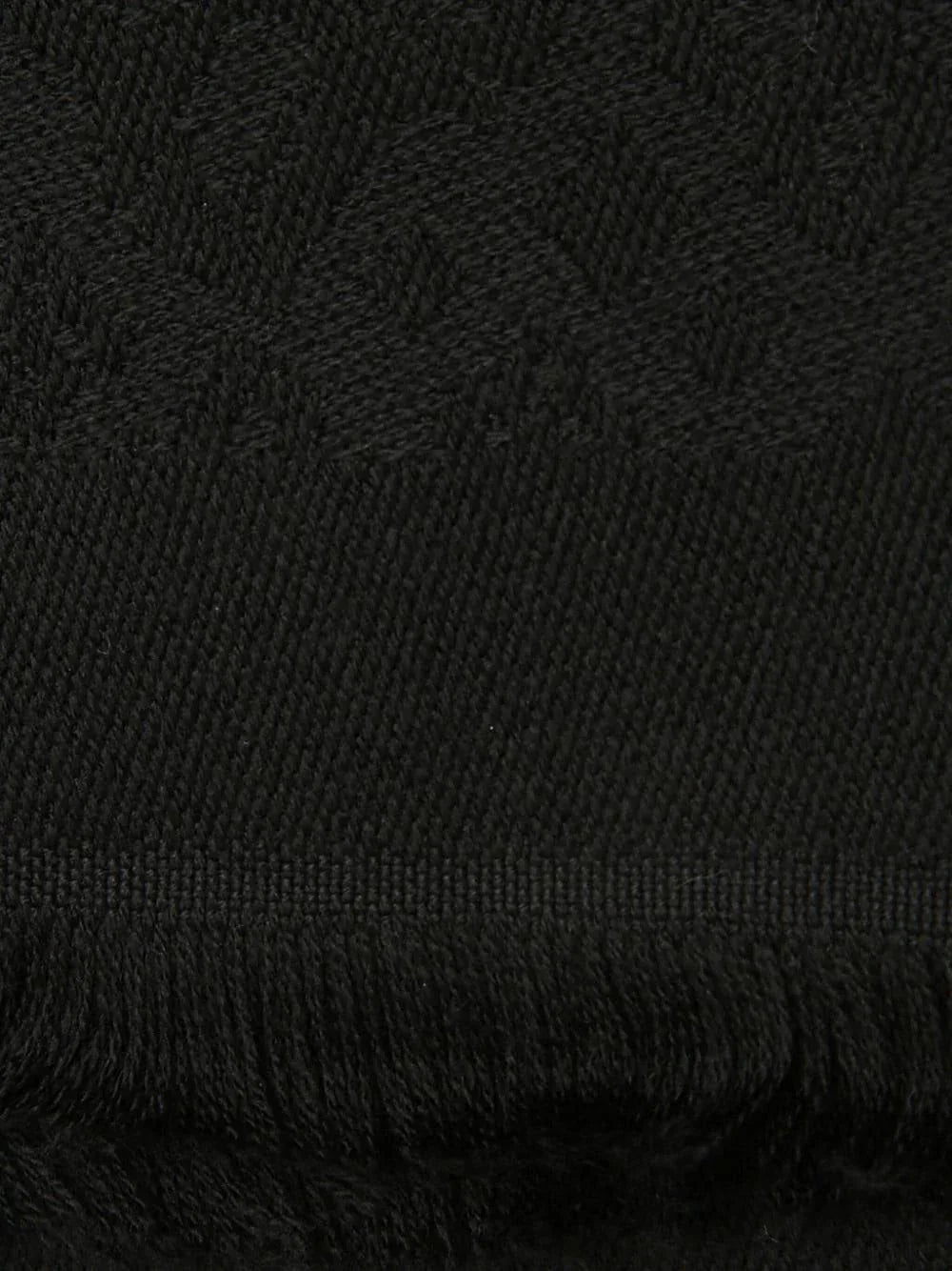 Sciarpa nera logo inciso all-over - Preludio Moda