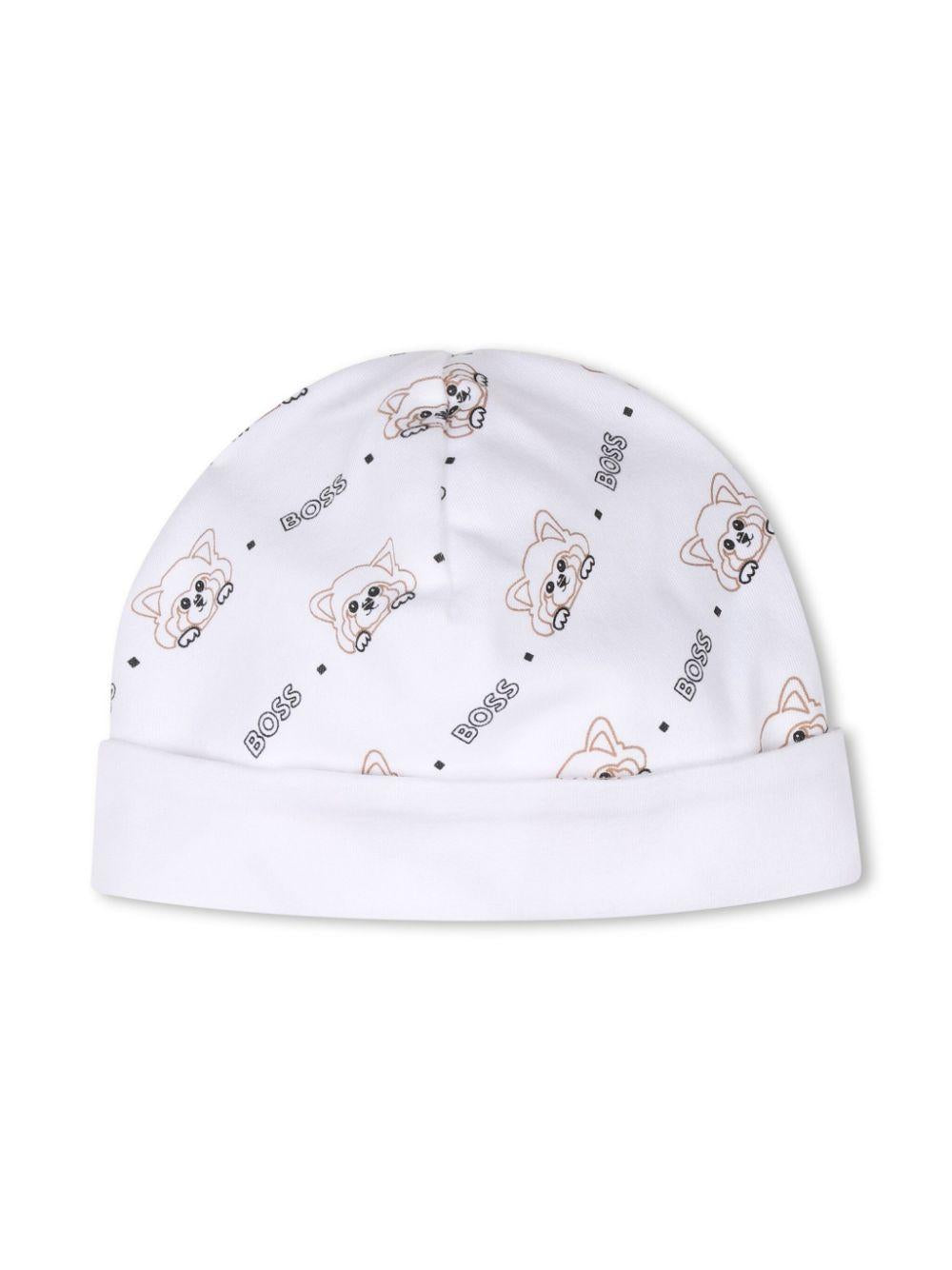 Set bianco con fantasia neonato (3pz)