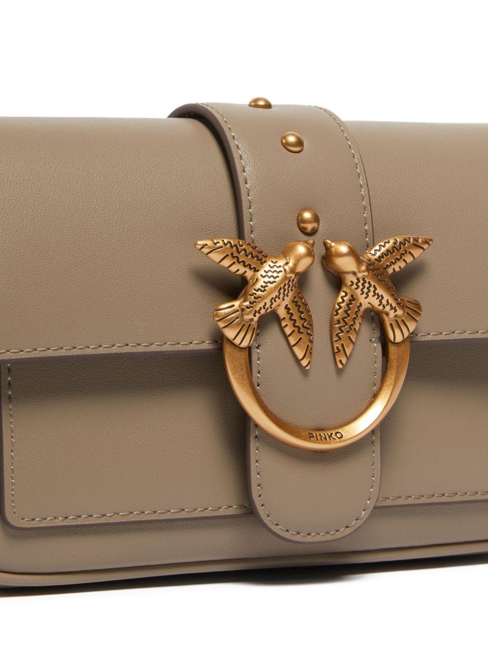 Mini Borsa in Pelle Marrone - Eleganza e Iconicita' 100061A0F1 I68Q PINKO