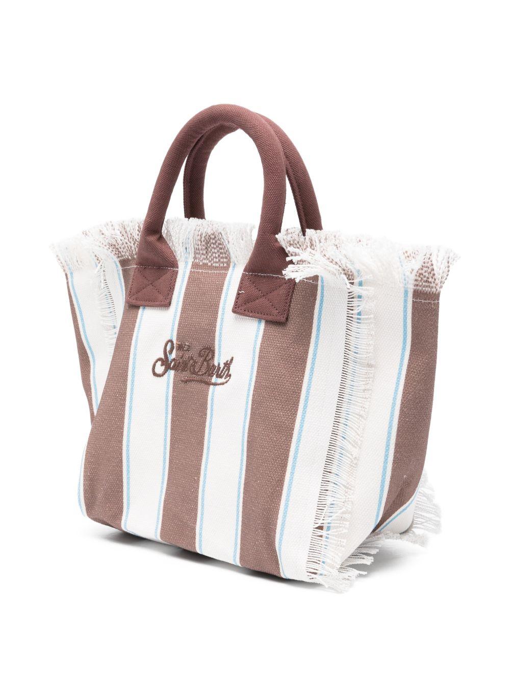 Borsa mare in cotone con frange COL0001 02597L MC2 SAINT BARTH