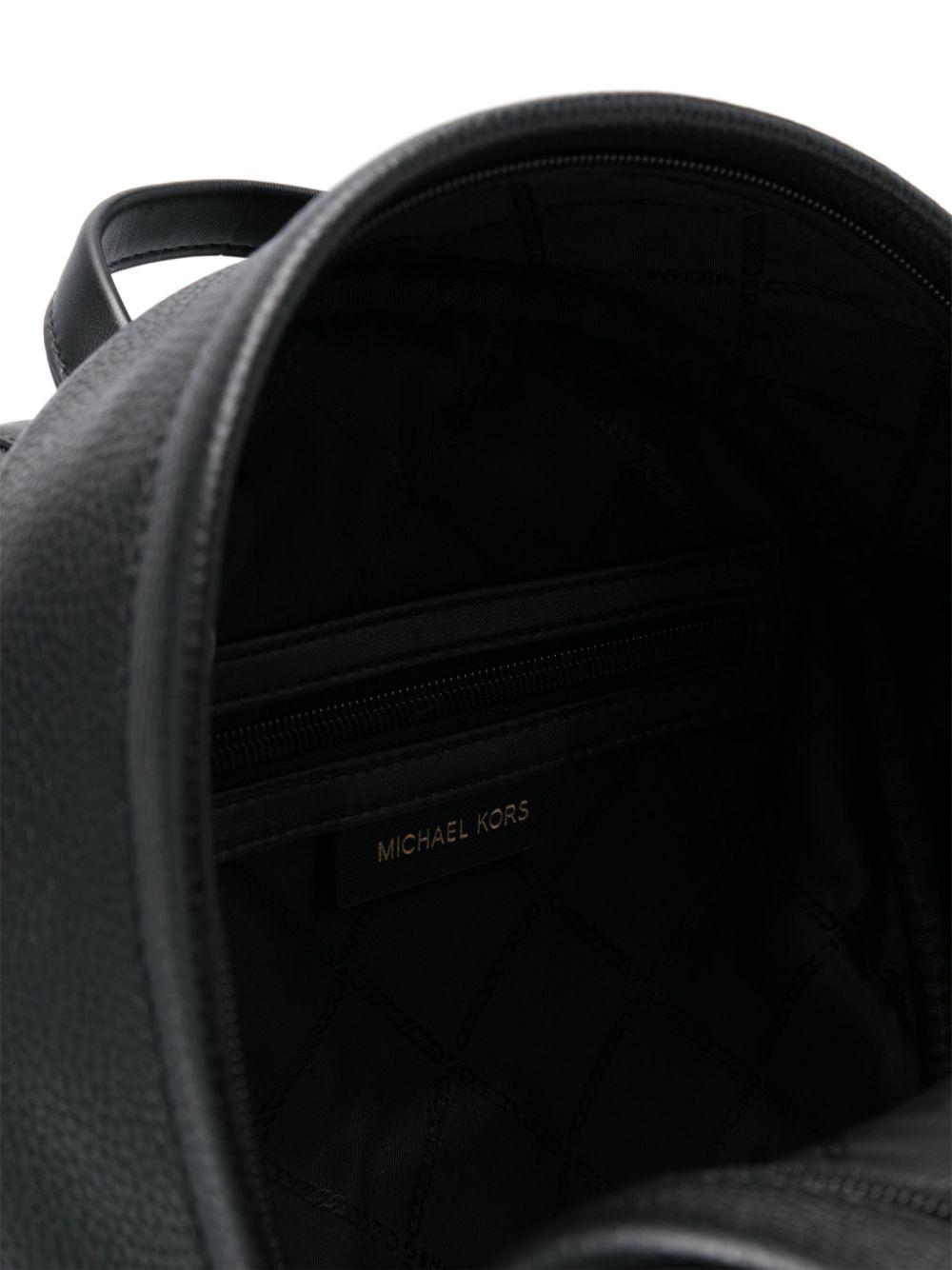 Zaino bex medio pelle bottolata nero