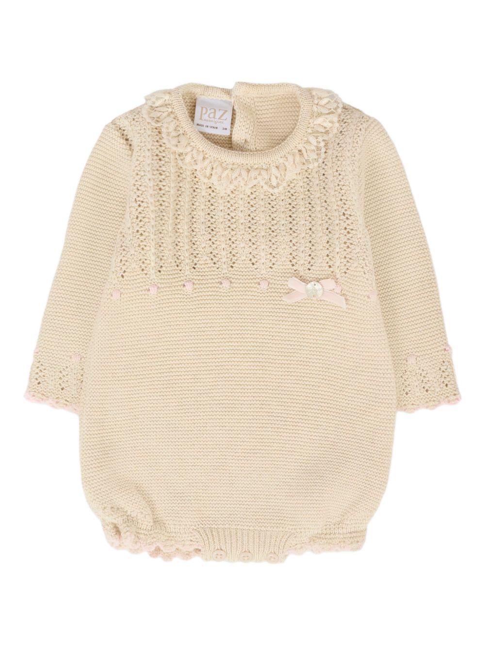 Body Avena in Maglia con Fiocco e Colletto - Preludio Moda