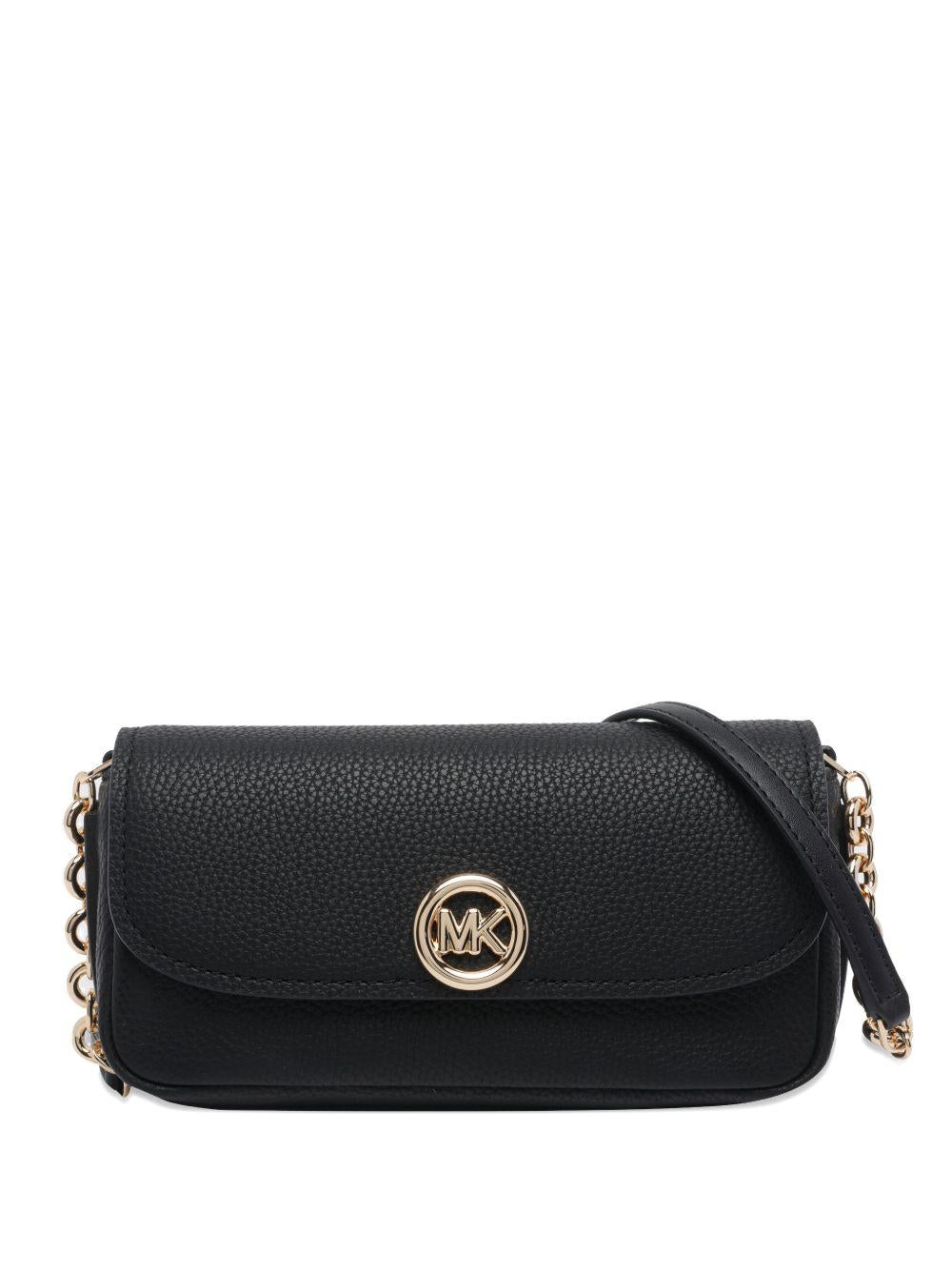 Borsa a spalla in pelle con tracolla a catena 32S6GY5C5L 001 MICHAEL KORS