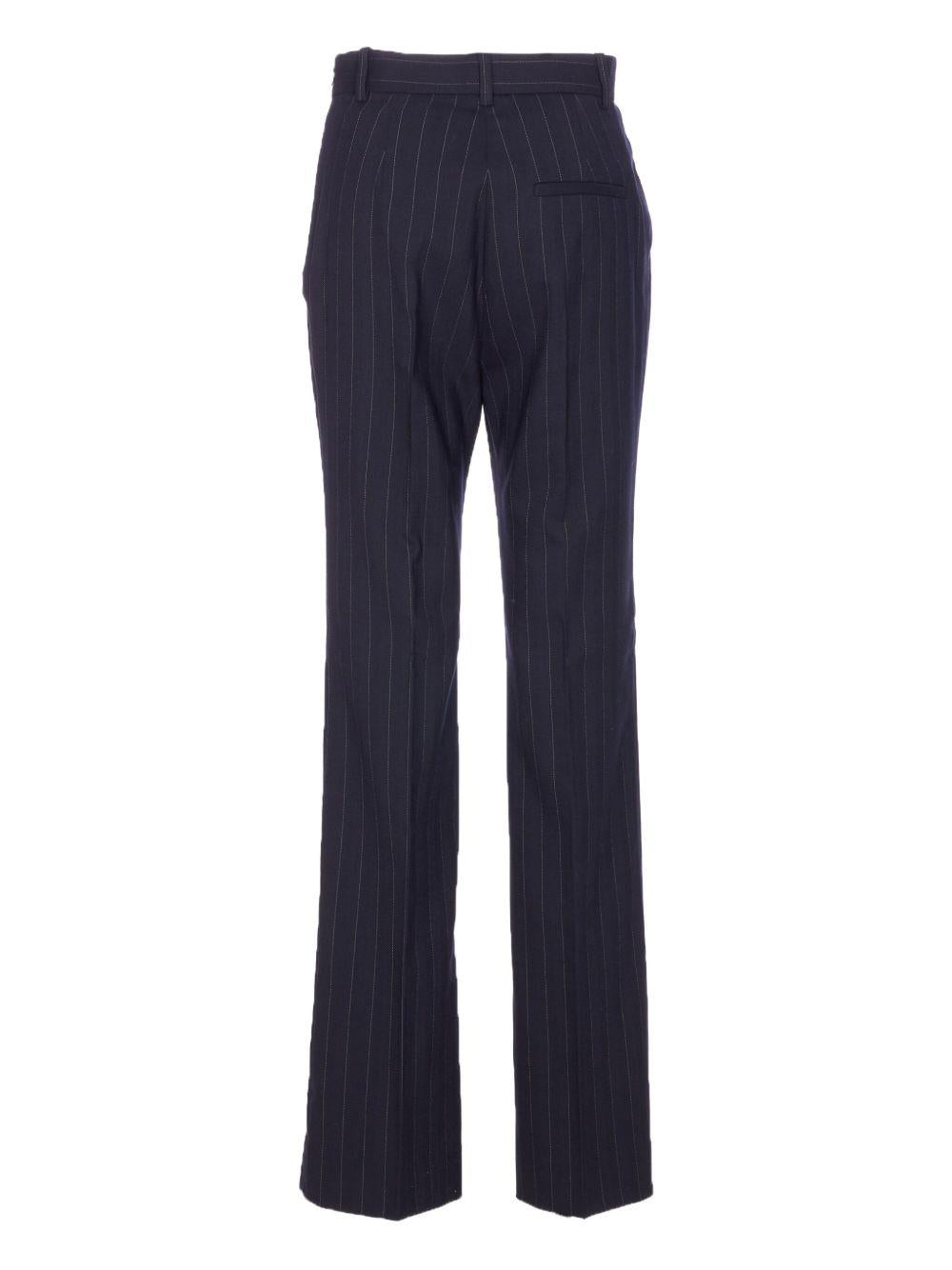 Pantaloni a righe in blu navy 105671A2QY EZ1 PINKO