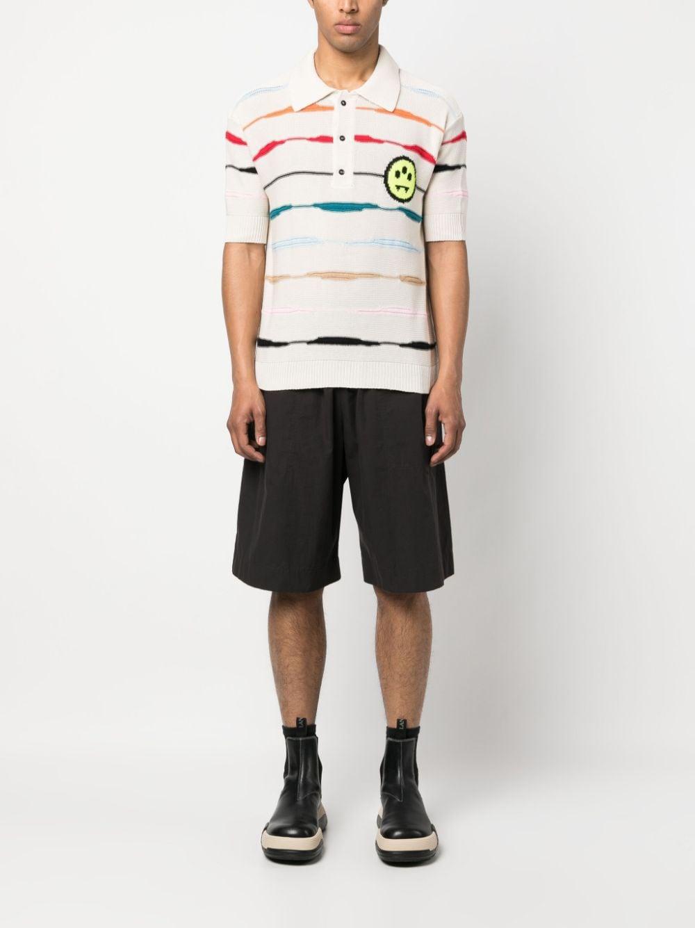 Polo panna righe orizzontali multicolor